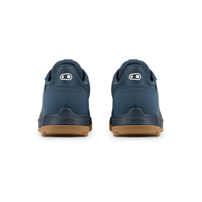Zapatillas de MTB CRANKBROTHERS MALLET TRAIL LACE CLIP Azul/Goma — vista trasera