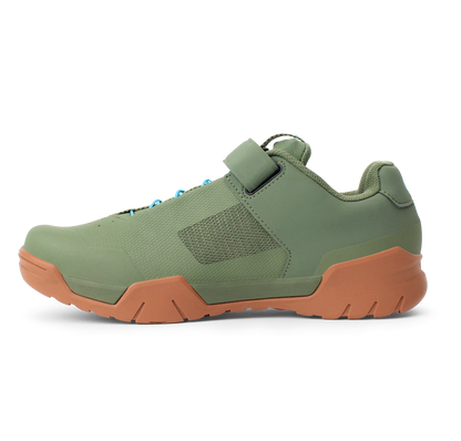 Zapatillas de MTB CRANKBROTHERS MALLET ENDURO SPEED LACE CLIP-IN verdes/azules