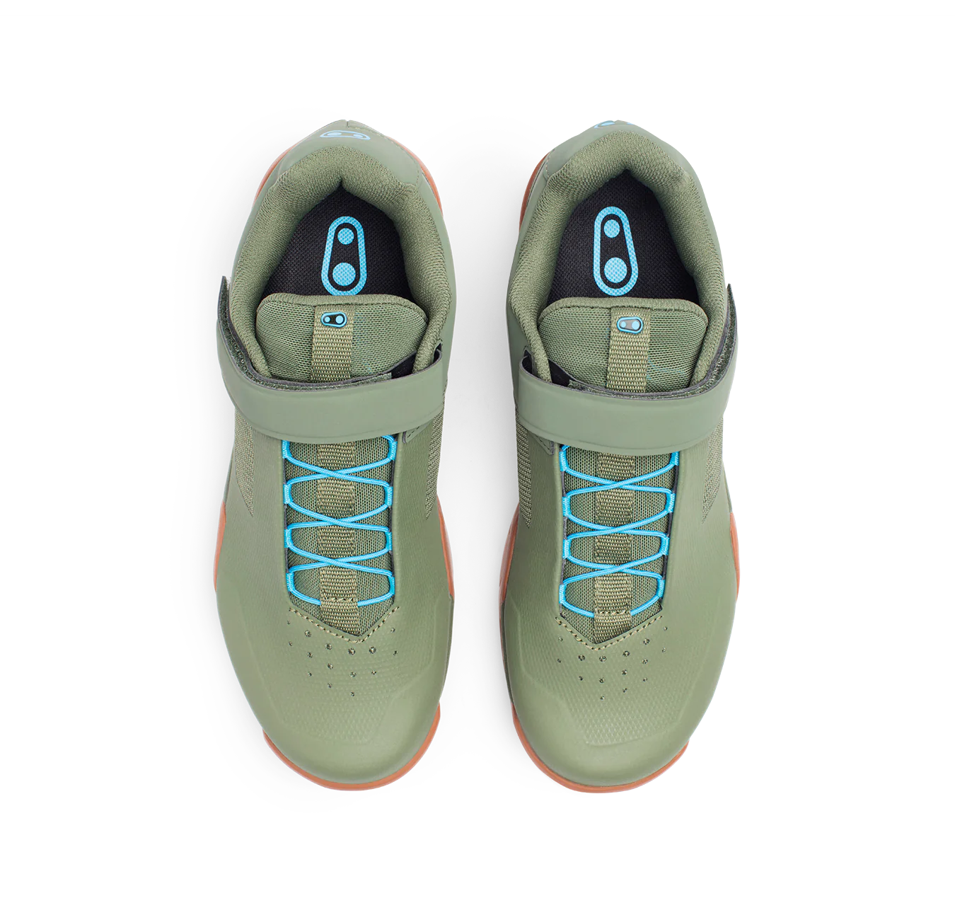 Zapatillas MTB CRANKBROTHERS MALLET ENDURO SPEED LACE CLIP-IN Verde/Azul