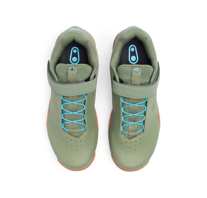 Zapatillas MTB CRANKBROTHERS MALLET ENDURO SPEED LACE CLIP-IN Verde/Azul