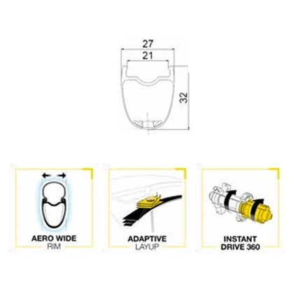 Rueda Delantera MAVIC COSMIC SL 32 DISC Tubeless Ready (Center Lock) 2025