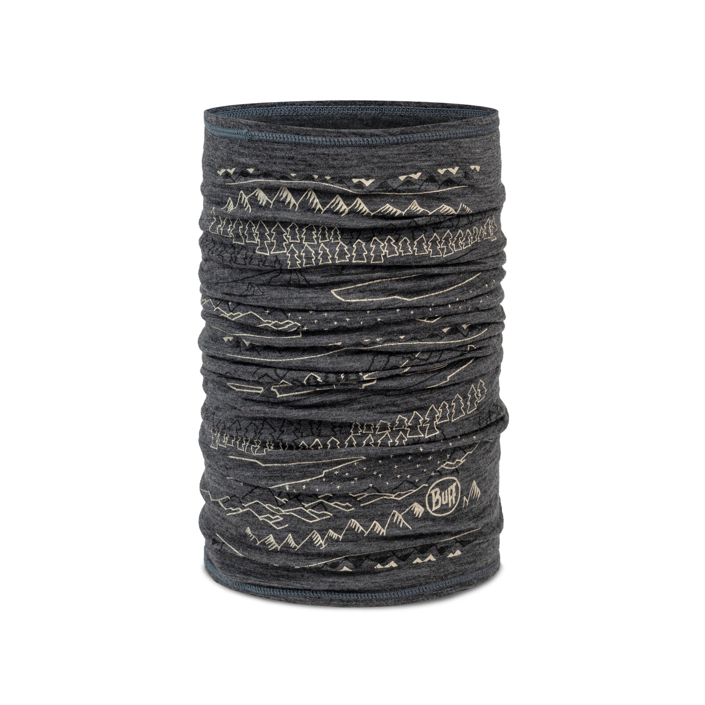 BUFF MERINO LIGHTWEIGHT PRINT Gargantilla Gris