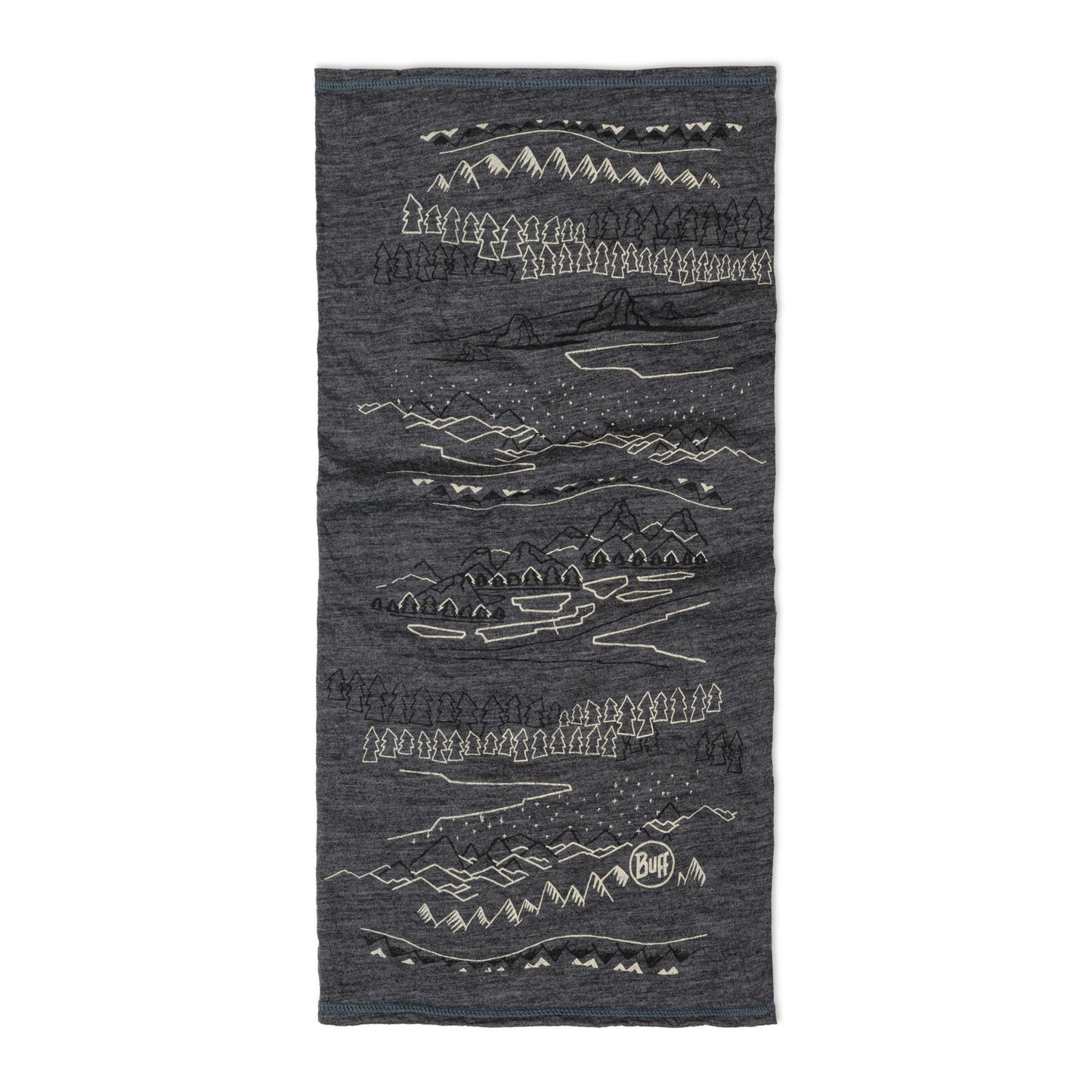 BUFF MERINO LIGHTWEIGHT PRINT Gargantilla Gris