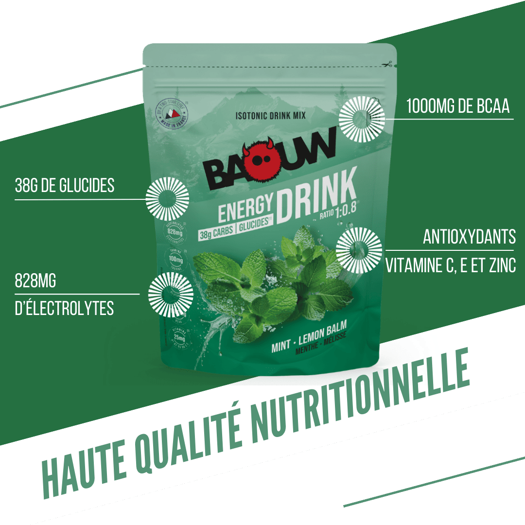 BAOUW ISOTONIC Bebida Energética (585g) Menta/Melisa