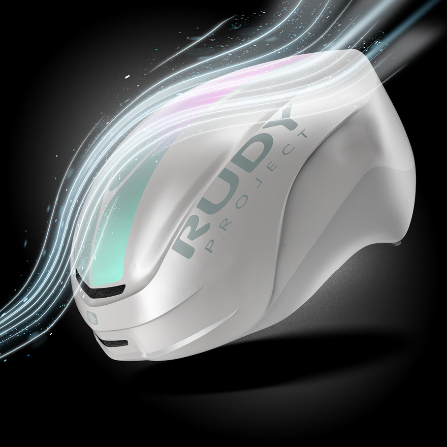 RUDY PROJECT NYTRON PRO Casco Carretera Blanco Iridiscente Mate
