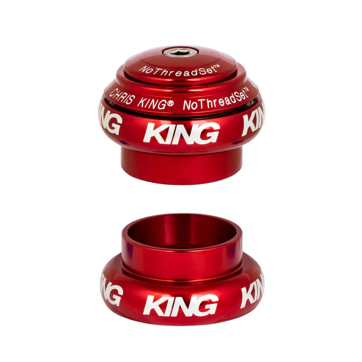 Juego de dirección externo CHRIS KING NOTHREADSET 1"1/8 EC34 Rojo