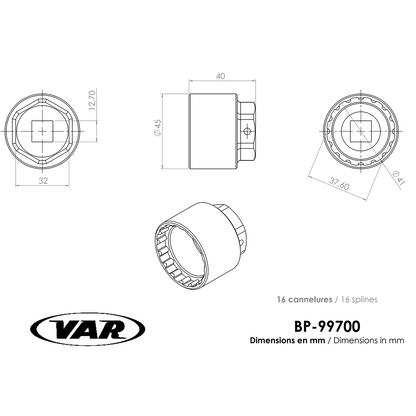 Herramienta para Contratuerca de Manivelas Shimano VAE STEPS VAR BP-99700