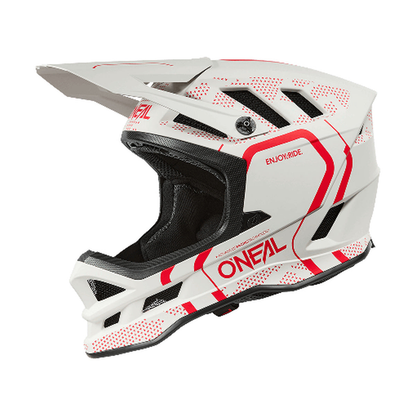 Casco MTB O'NEAL BLADE POLYACRYLITE STRIKE Blanco/Rojo