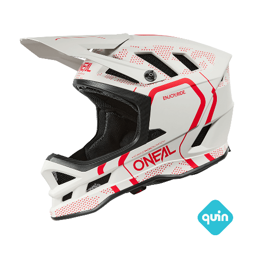 Casco MTB O'NEAL BLADE POLYACRYLITE STRIKE Blanco/Rojo