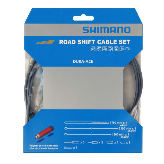 SHIMANO DURA-ACE 9000 Kit de cables y latiguillos de desviador de polímero gris