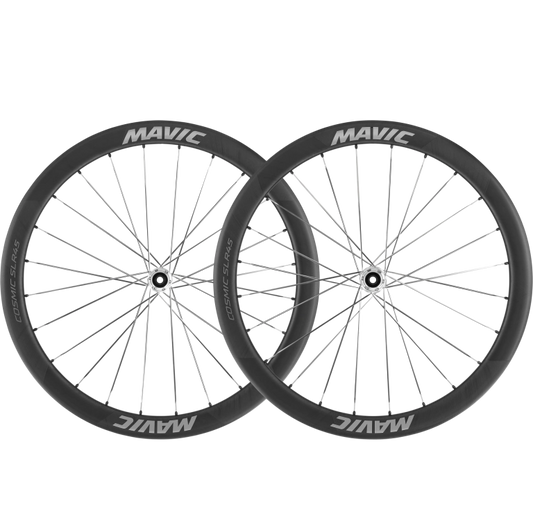 Par de Ruedas MAVIC COSMIC SLR 45 Tubeless Ready (Center Lock) Negro/Plata