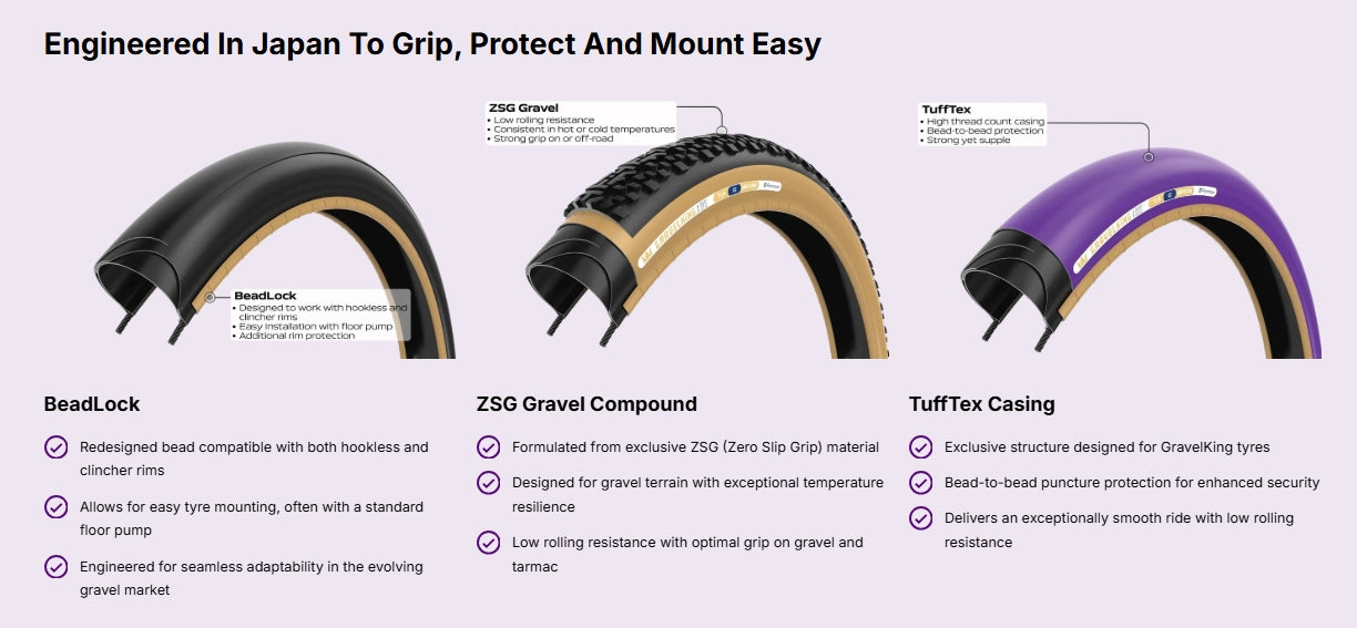 Neumático PANARACER GRAVELKING ZX R TLR Tubeless Ready Marrón