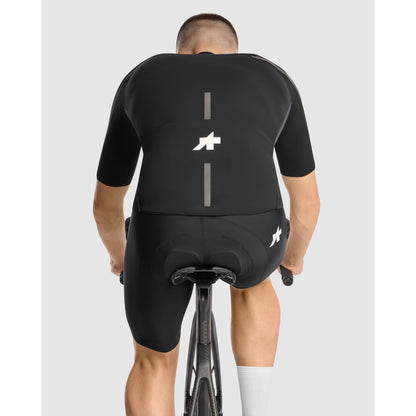 Maillot ASSOS EQUIPE R THERMO RAIN S11 Mangas cortas Negro