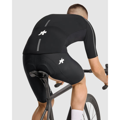 Maillot ASSOS EQUIPE R THERMO RAIN S11 Mangas cortas Negro