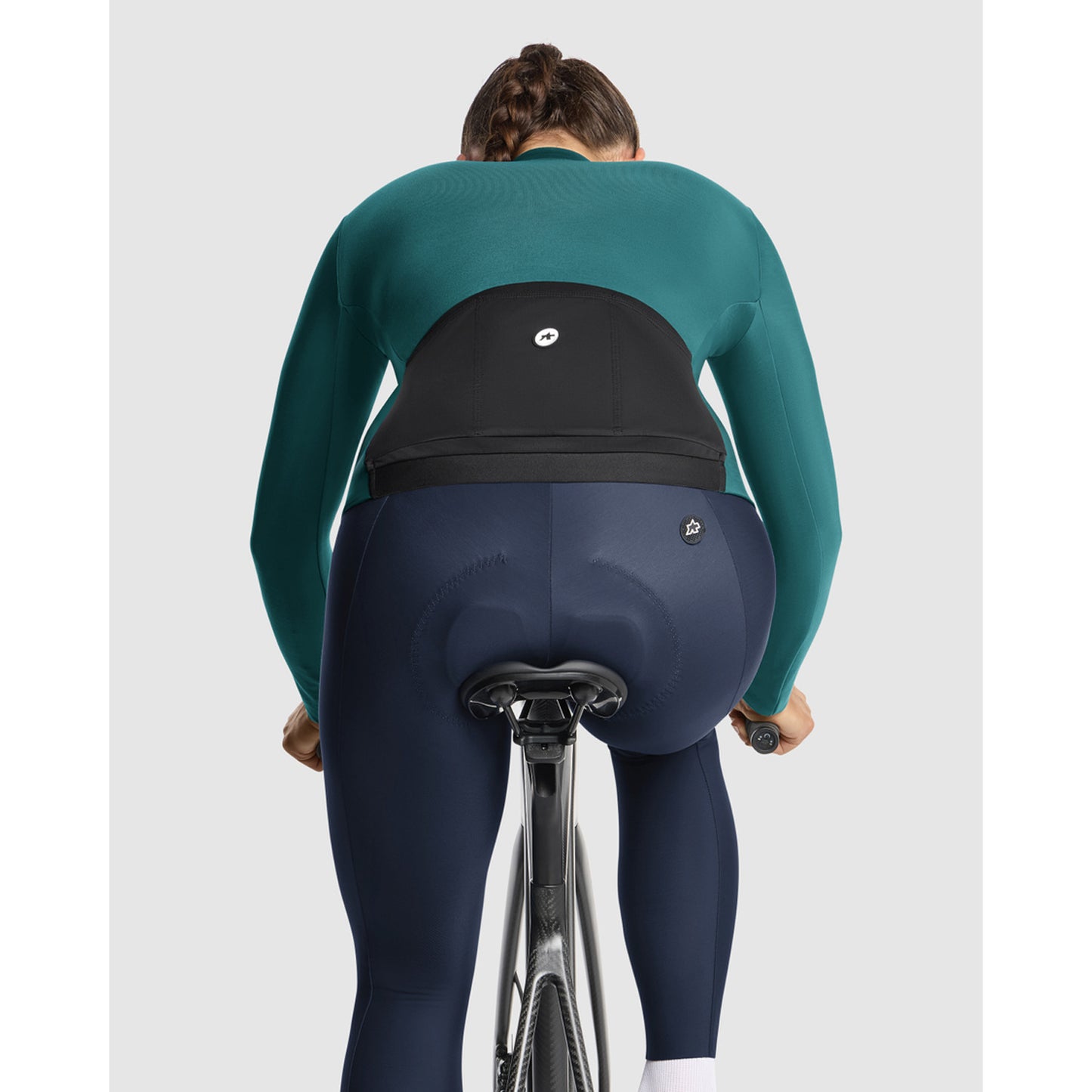 Maillot ASSOS UMA GT C2 de manga larga para mujer Foundation Verde