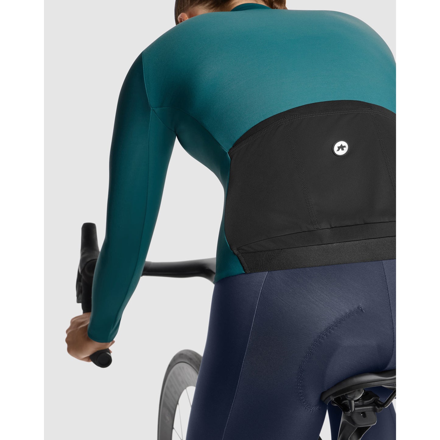 Maillot ASSOS UMA GT C2 de manga larga para mujer Foundation Verde