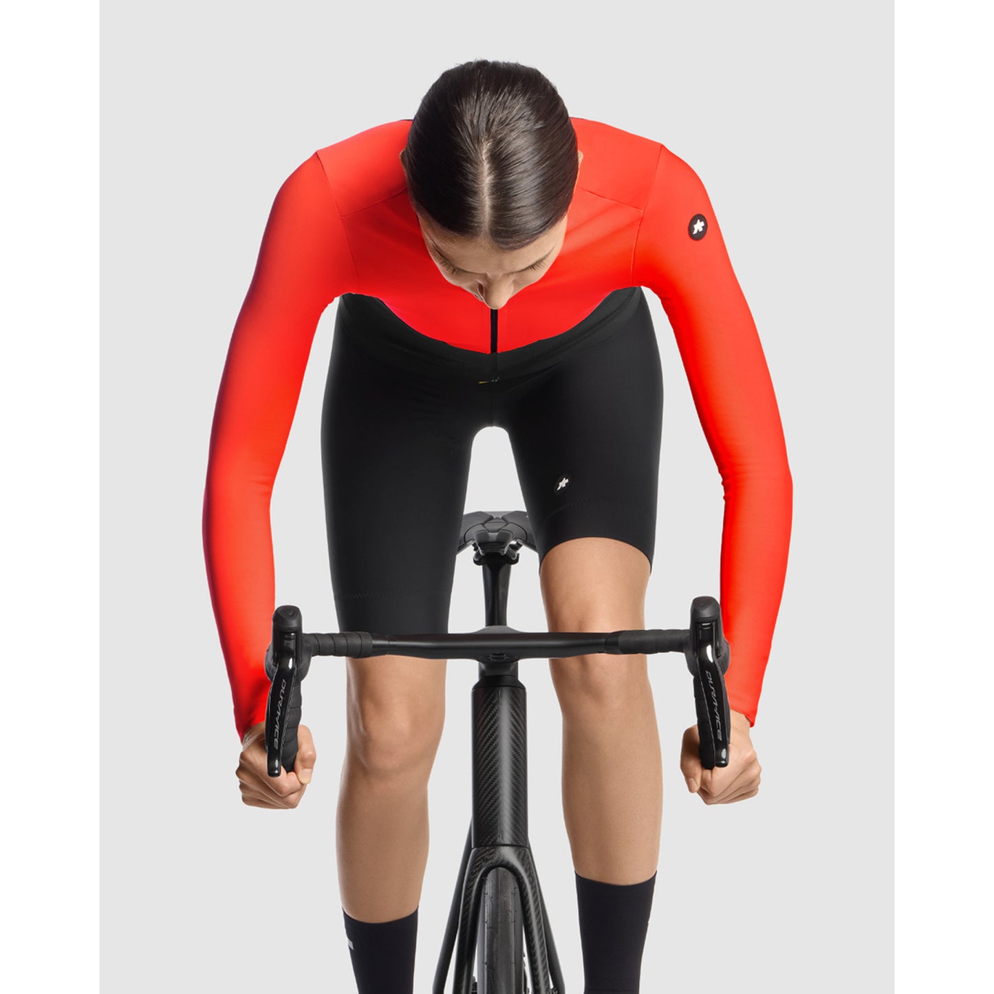 Maillot ASSOS DYORA R S11 Mujer Manga Larga LollyRojo