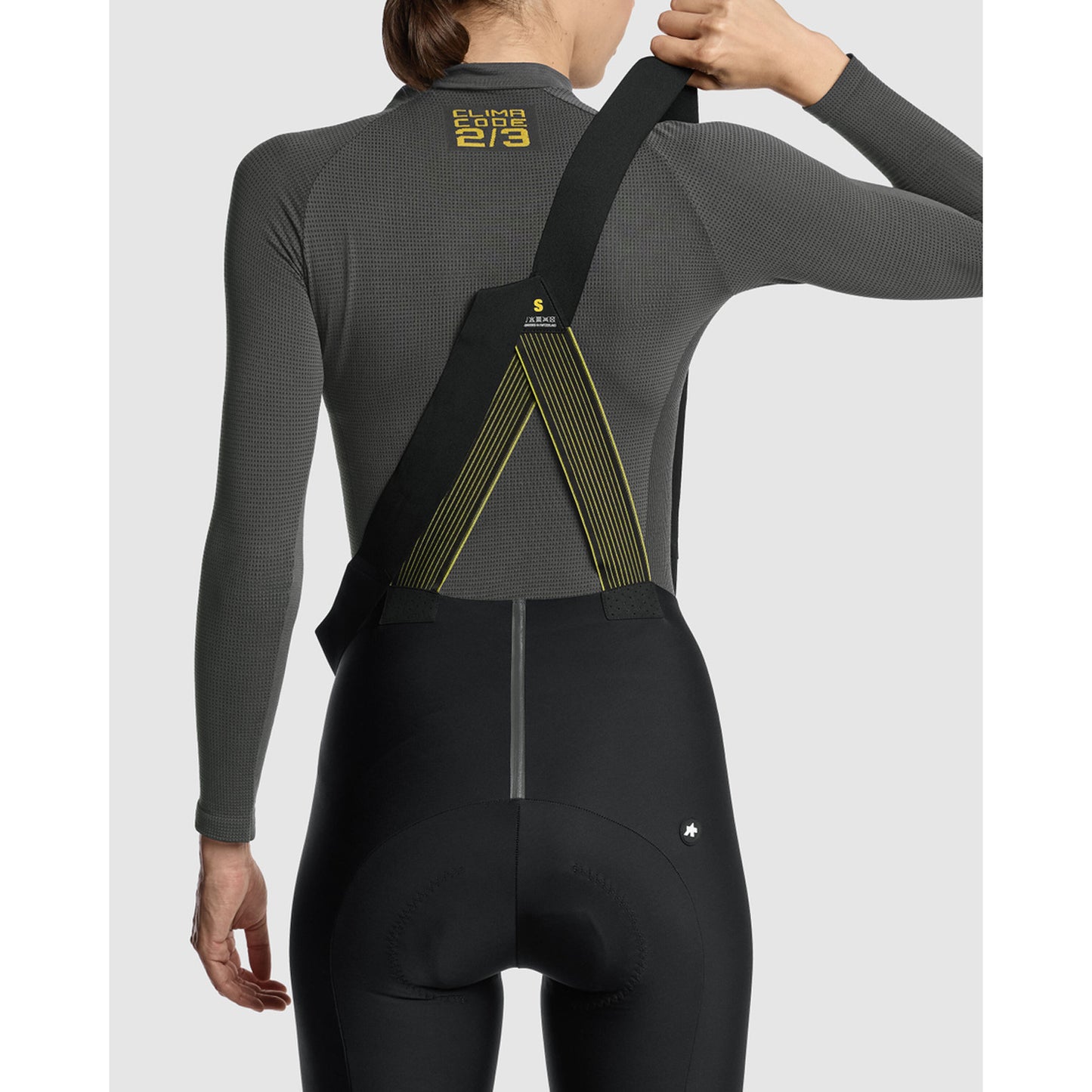 ASSOS WOM P1 Ropa interior de manga larga para mujer Gris antracita