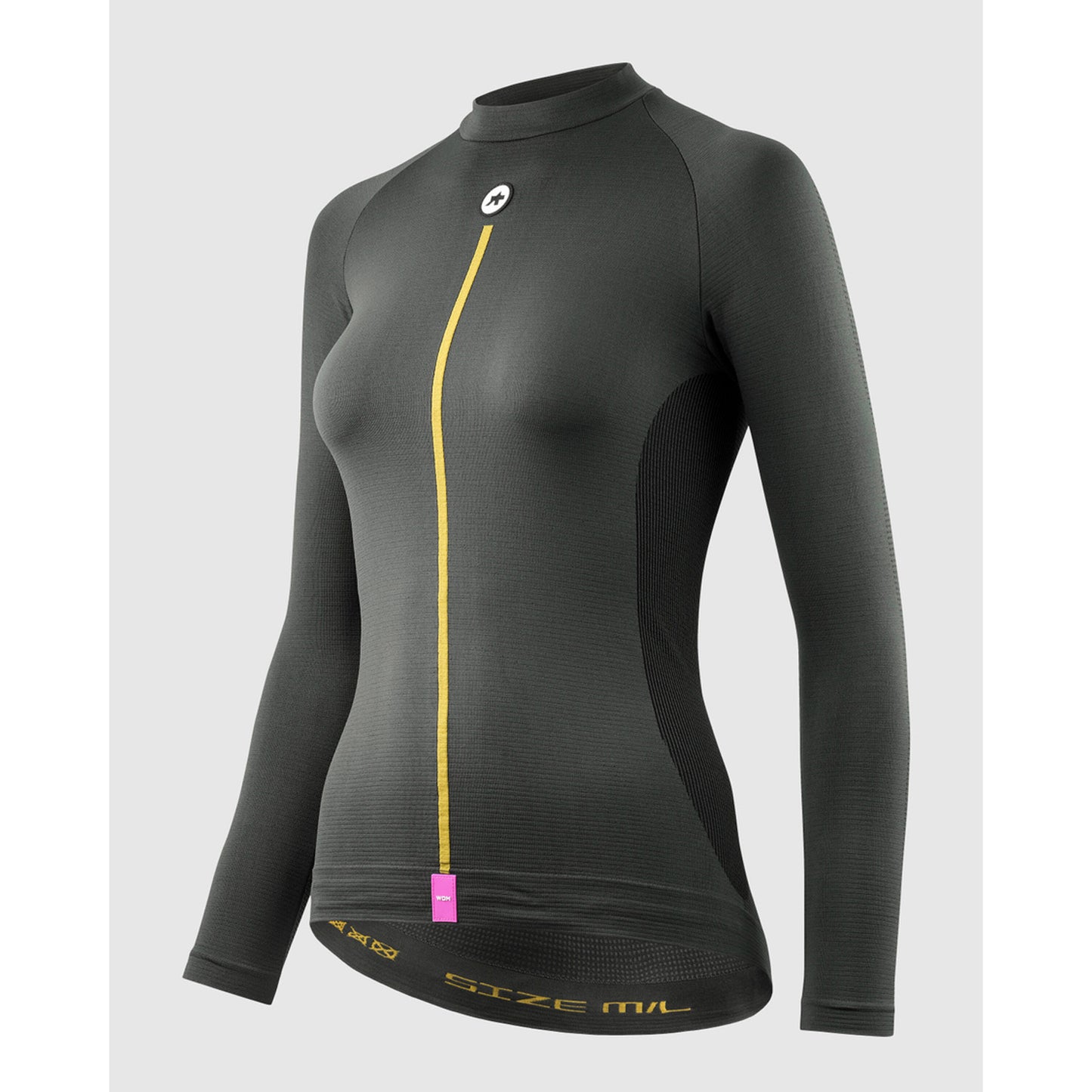 ASSOS WOM P1 Ropa interior de manga larga para mujer Gris antracita