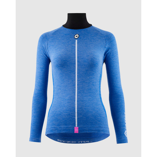 ASSOS WOM UZ P1 Ropa interior femenina de manga larga Calypso Blu