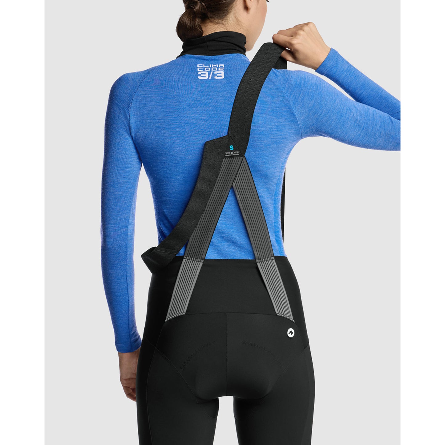 ASSOS WOM UZ P1 Ropa interior femenina de manga larga Calypso Blu