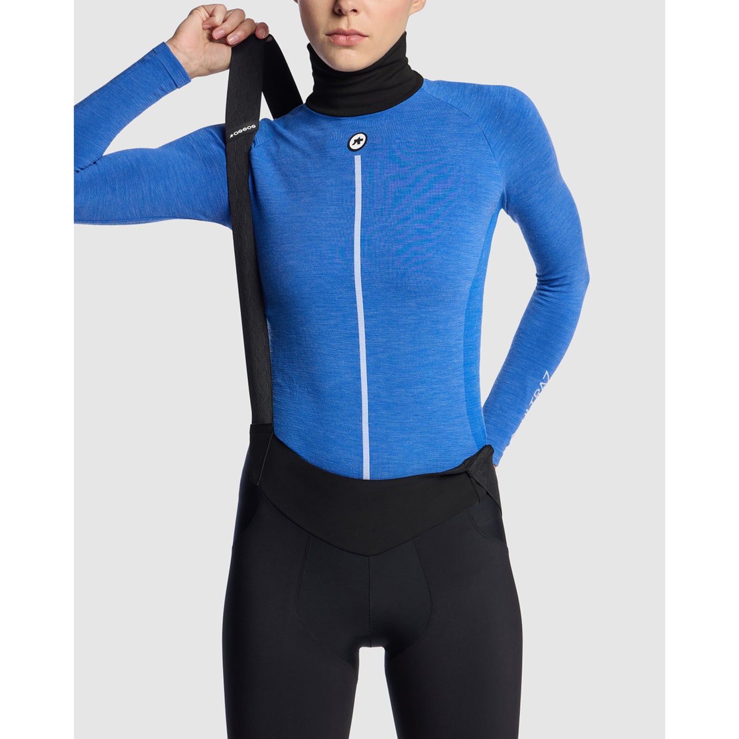 ASSOS WOM UZ P1 Ropa interior femenina de manga larga Calypso Blu