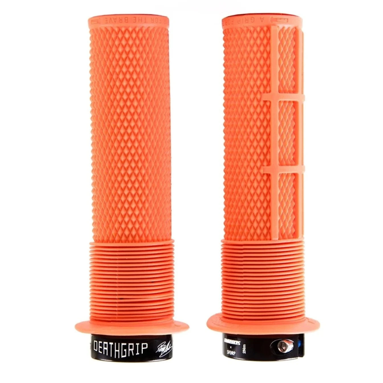 Puños DMR DEATHGRIP Flange Medium Lock-on Naranja