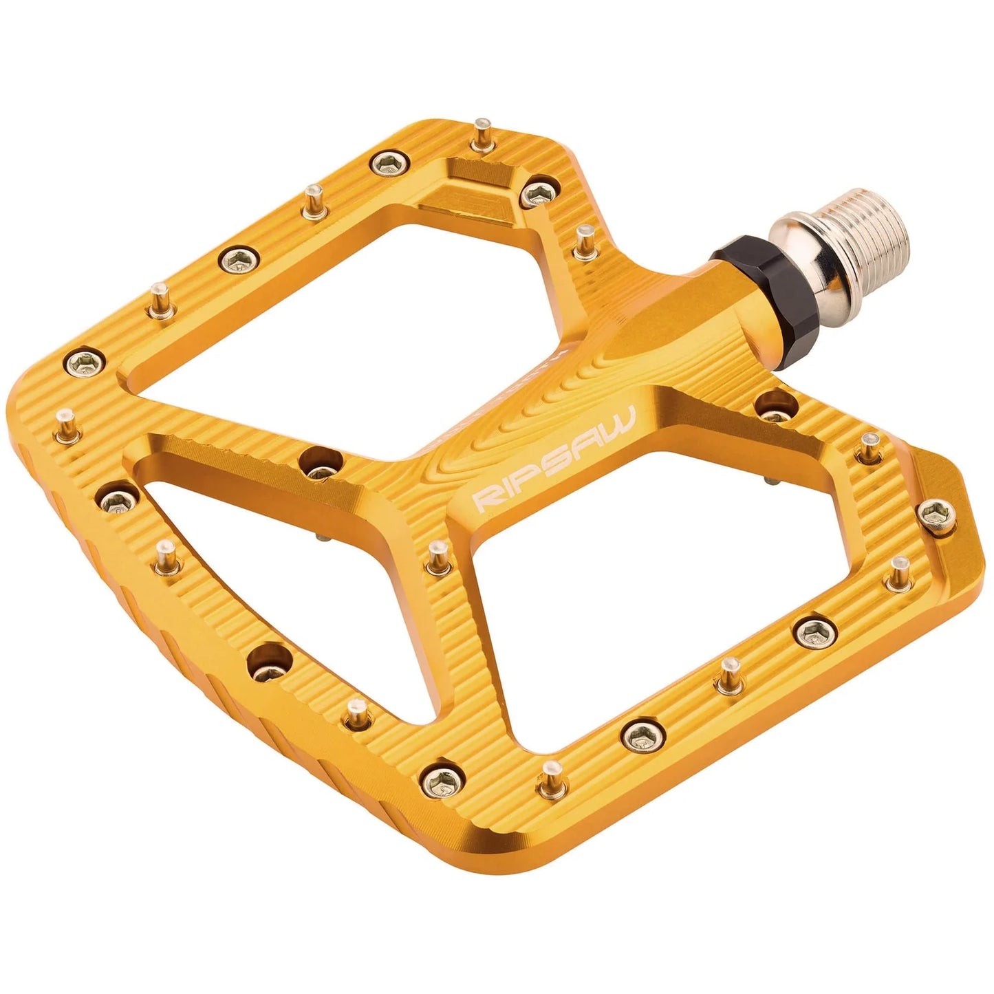 Pedales planos WOLF TOOTH RIPSAW dorados