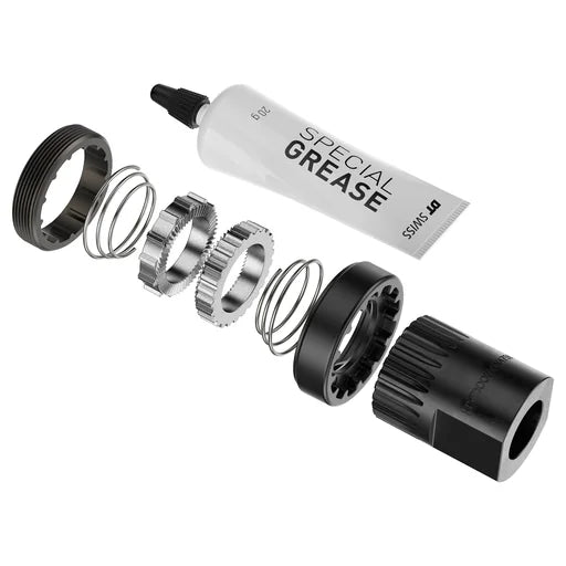 Kit de actualización Ratchet DT Swiss 54T DF 0/14° contra el retroceso de los pedales con herramienta