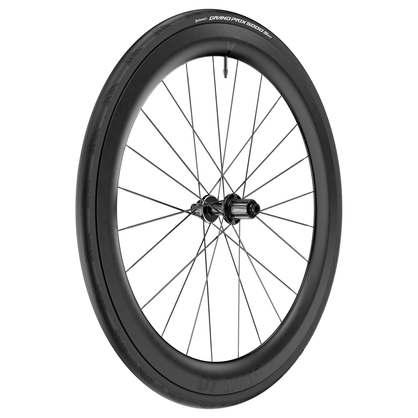 Rueda trasera DT SWISS ARC 1100 DICUT WTS 55 Tubeless Ready (Center Lock) Negra