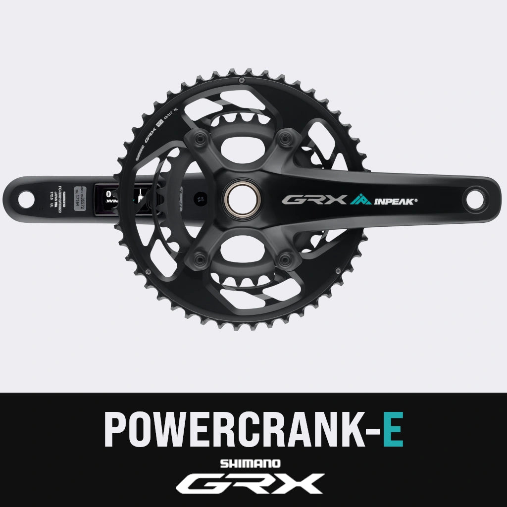 Bielas con potenciómetro INPEAK POWERCRANK-E TWIN2 LR Shimano GRX RX820-2