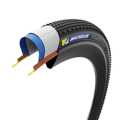 Neumático MICHELIN POWER GRAVEL Competition Line Tubeless Ready Negro