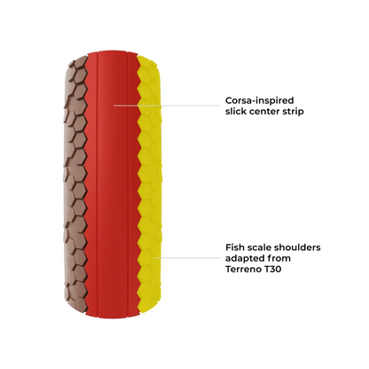Neumático VITTORIA TERRENO PRO T10 Hardpack Gravel Race 700c Tubeless Ready Flexible Marrón