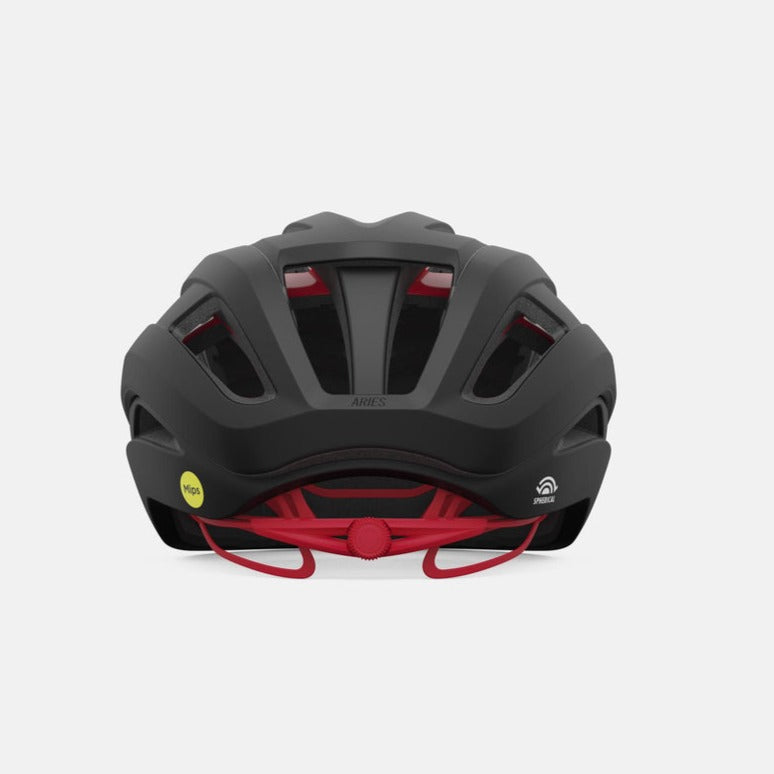 Casco de carretera GIRO ARIES MIPS SPHERICAL Negro/Rojo