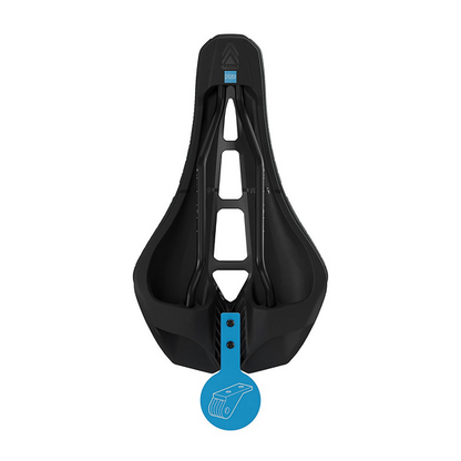 Sillín PRO STEALTH 3D TEAM 142mm Raíles Carbono Negro