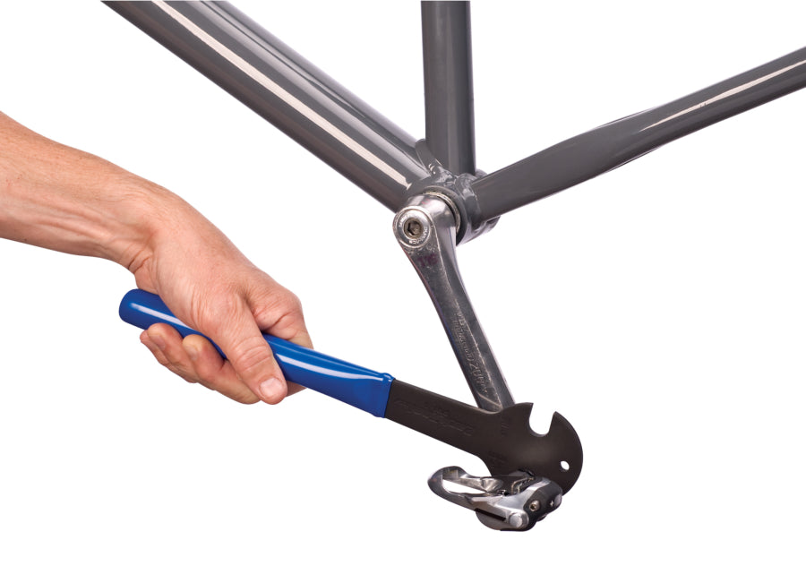 Park Tool PW-3 colocada en un pedal