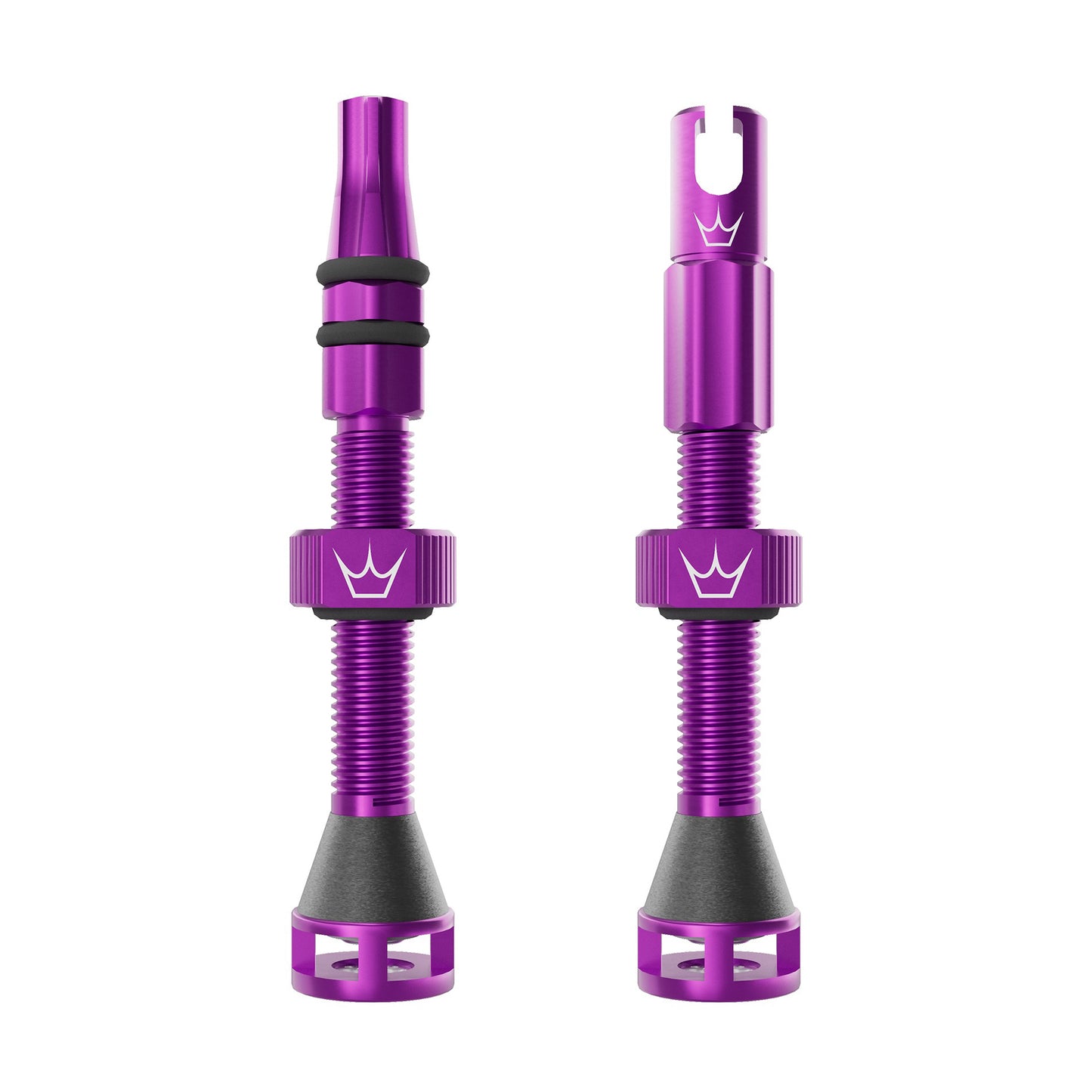 Válvulas Tubeless PEATY'S HOLESHOT FAST FLOW 60mm (x2) Violeta