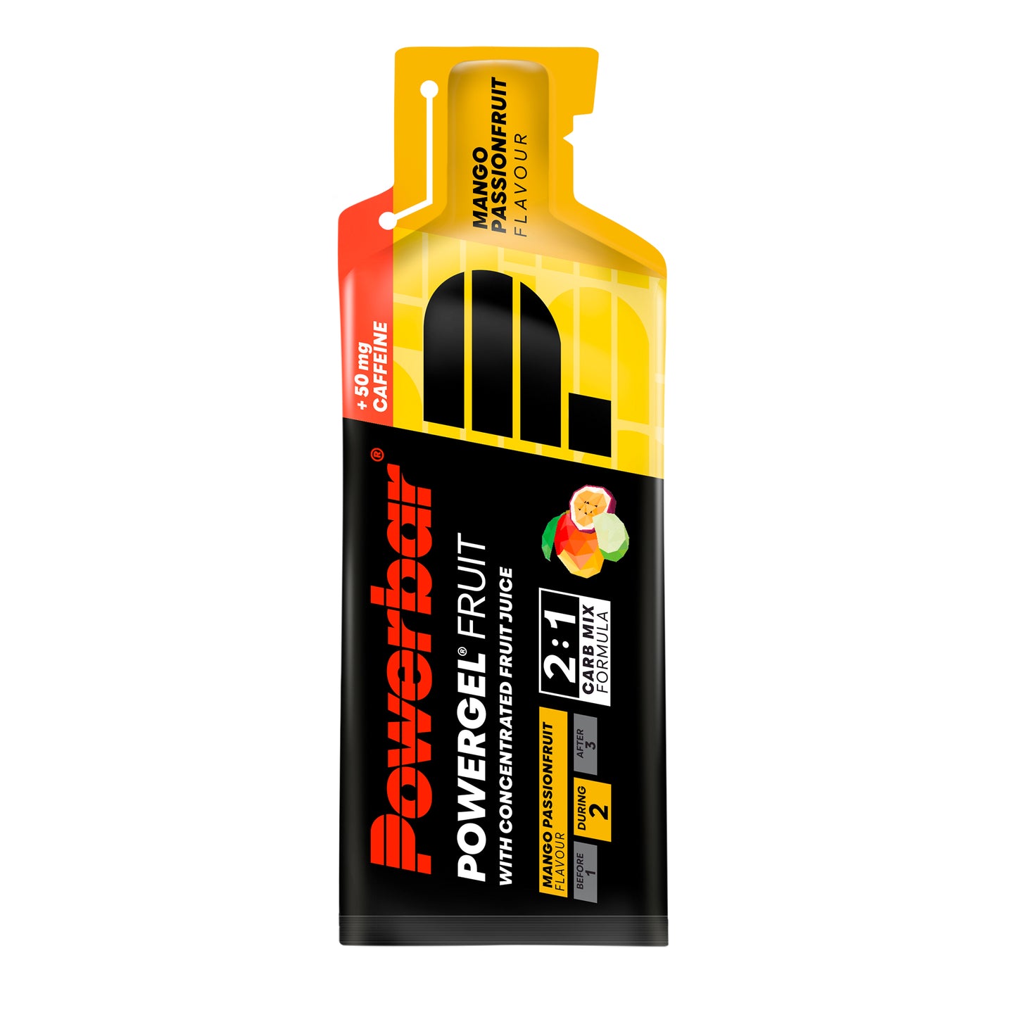 POWERBAR POWERGEL FRUIT Gel Energético (41g) Pasión con cafeína