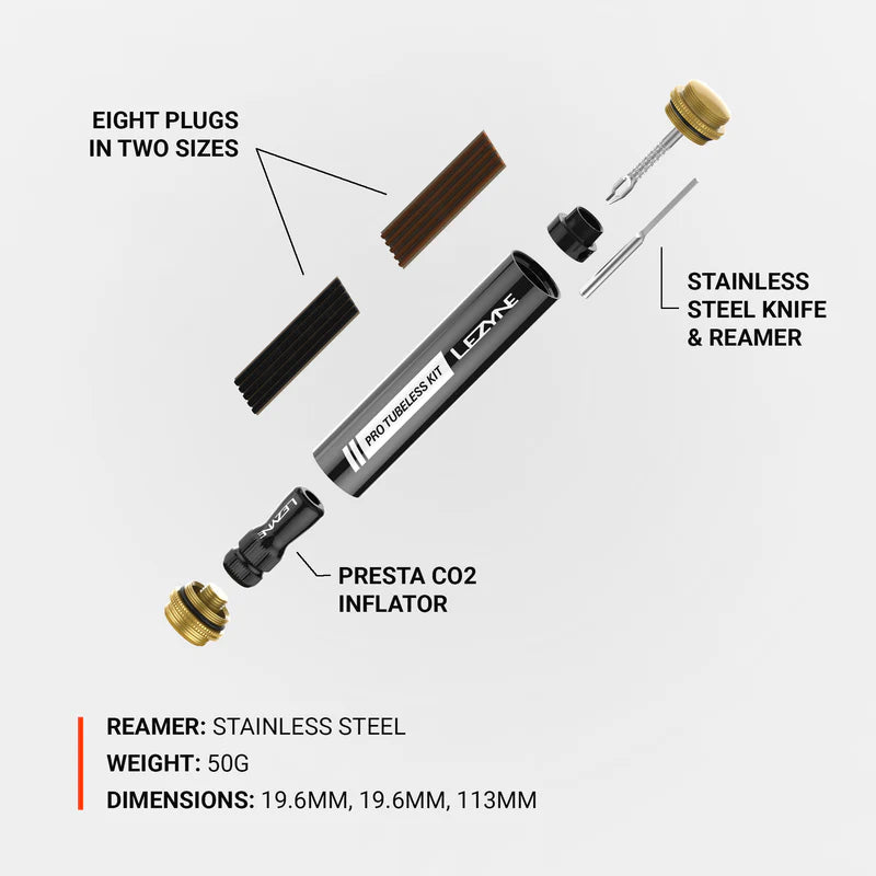 Multiherramientas LEZYNE KIT PRO TUBELESS