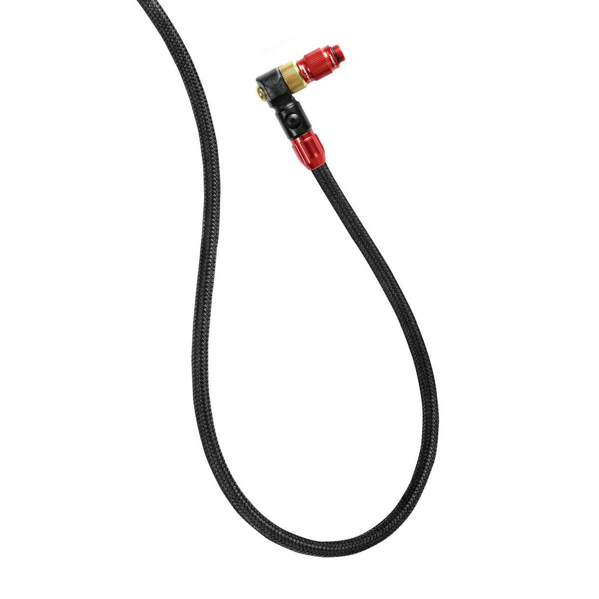 Tubo flexible LEZYNE con trenzado de nailon ABS1 Pro Chuck rojo brillante (bombas de pie)