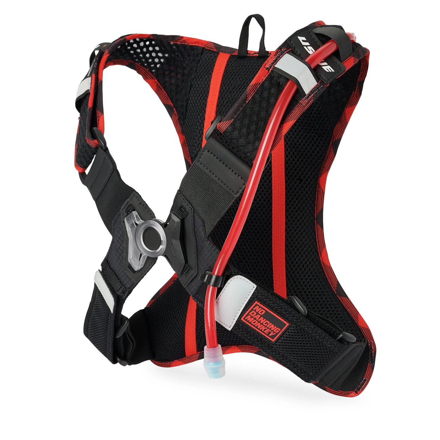 Mochila de hidratación USWE OUTLANDER XC 2 L, flanela roja/negra