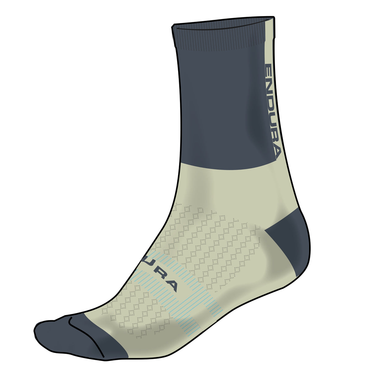 Calcetines ENDURA BAABAA MERINO WINTER grises