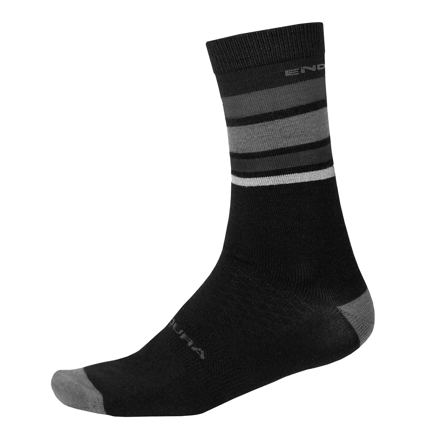 Calcetines ENDURA BAABAA MERINO STRIPE Negro