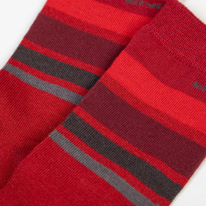 Calcetines ENDURA BAABAA MERINO STRIPE Rojo