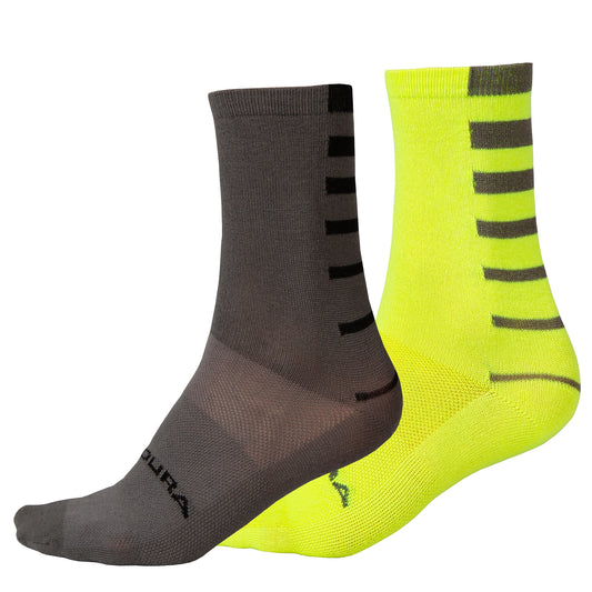 Calcetines ENDURA COOLMAX STRIPE X2 Amarillo