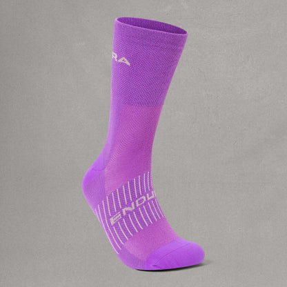Calcetines ENDURA COOLMAX RACE de mujer violeta/gris/negro (3 pares)