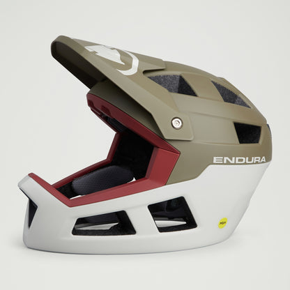 Casco integral de MTB ENDURA SINGLETRACK INTEGRAL MIPS verde/blanco