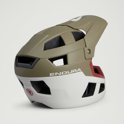 Casco integral de MTB ENDURA SINGLETRACK INTEGRAL MIPS verde/blanco