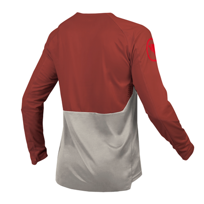 Maillot ENDURA MT500 BURNER Mangas Largas Rojo
