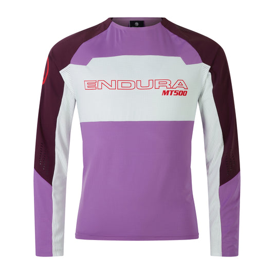 Maillot manga larga ENDURA MT500 BURNER LITE Morado